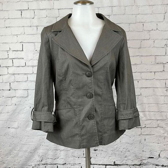 Women's Gray Jacket - Picture 1 of 10